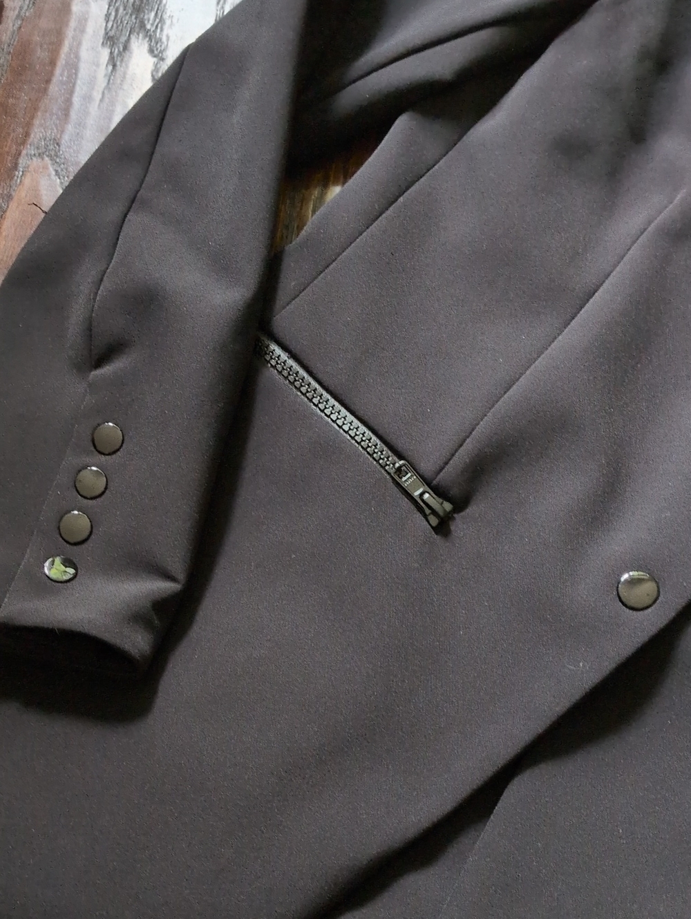 VERONICA BEARD I Classic Black Core Scuba Single-Breasted Jacket Blazer, 8 - Picture 11 of 16